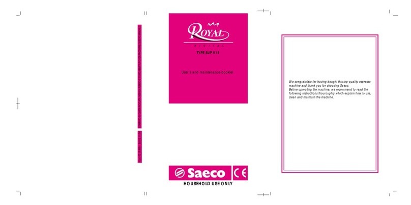 Saeco 0347.0CH.77E User's and maintenance booklet