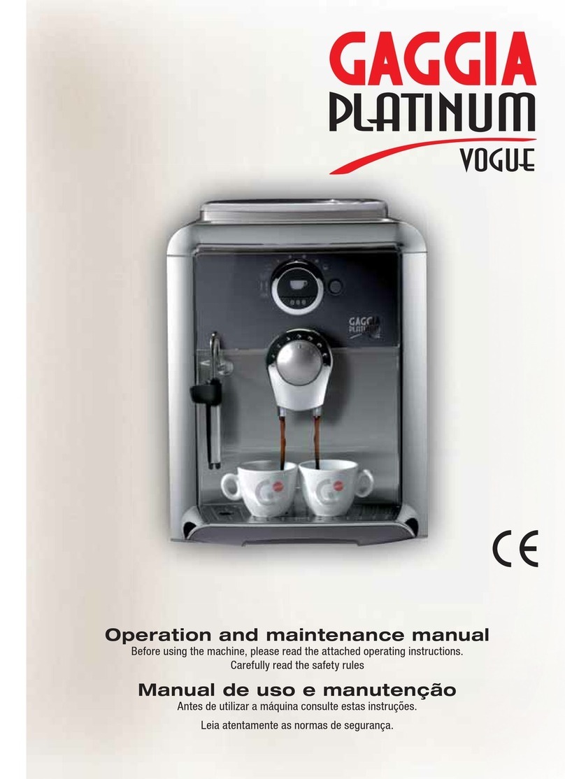 Gaggia 10002511 User manual Gaggia 10002511 User manual