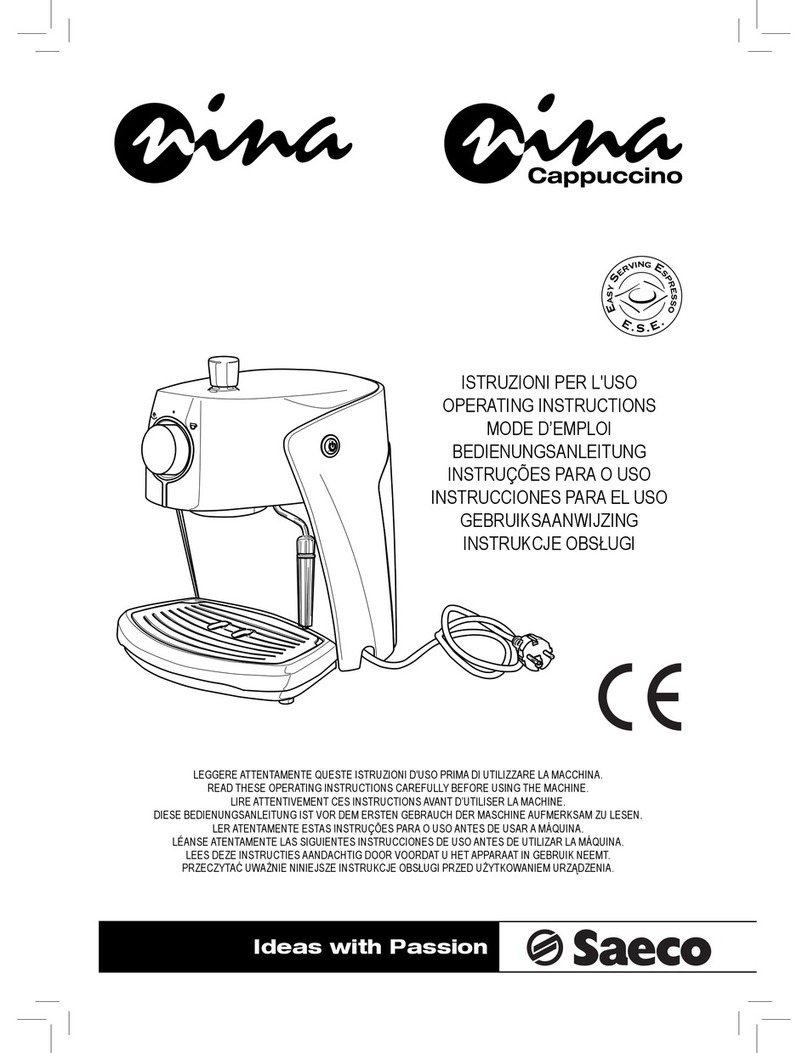 Saeco 10002574 operating instructions