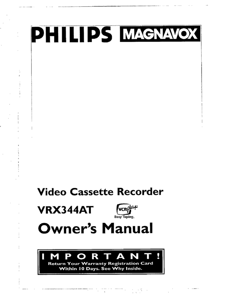 Philips VRX344AT owner's manual