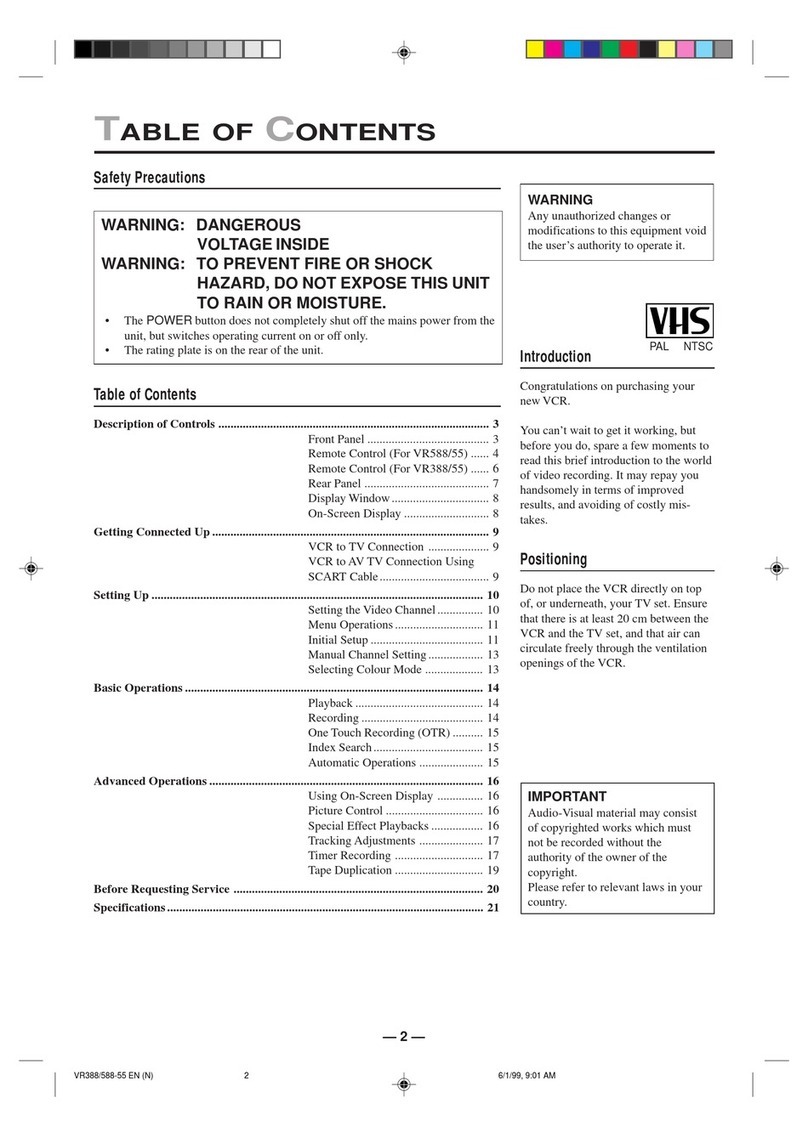 Philips VR388/55 User manual