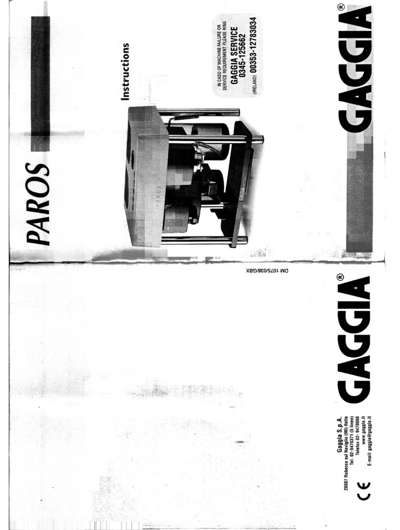 Gaggia PASCH014MENROCO instructions