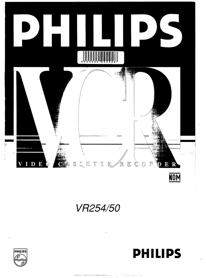 Philips VR254/50 User manual