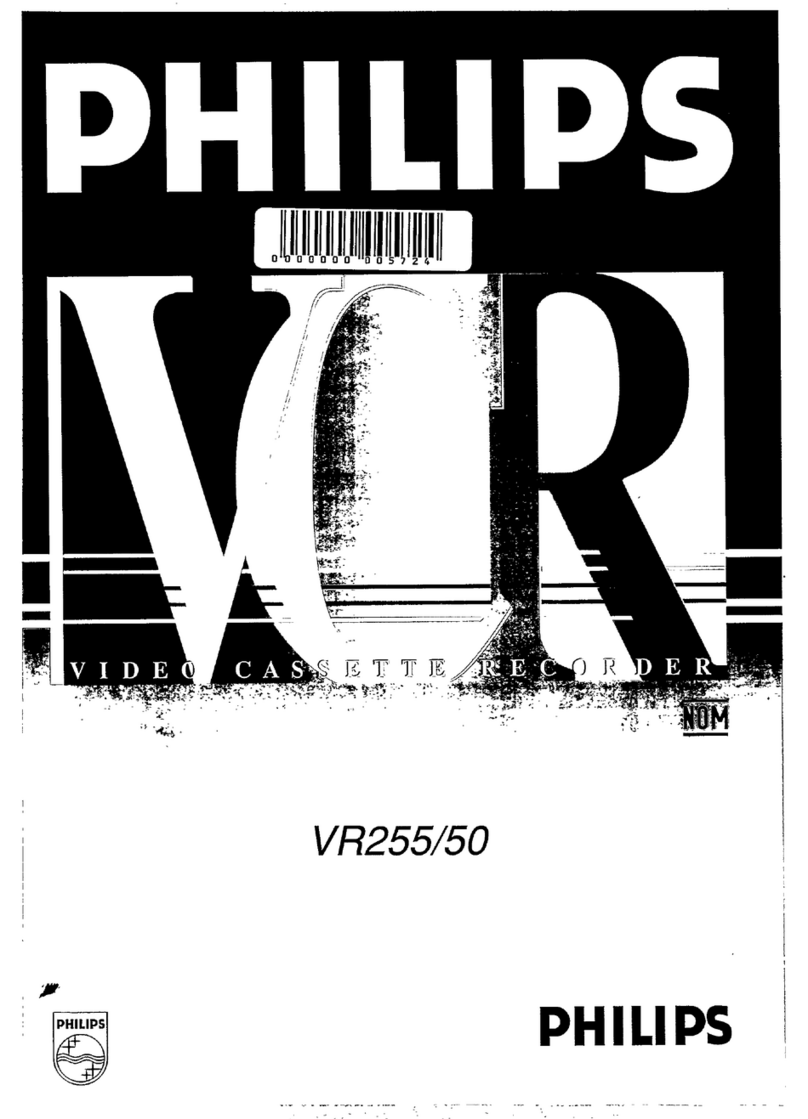 Philips VR255/50 User manual Philips VR255/50 User manual
