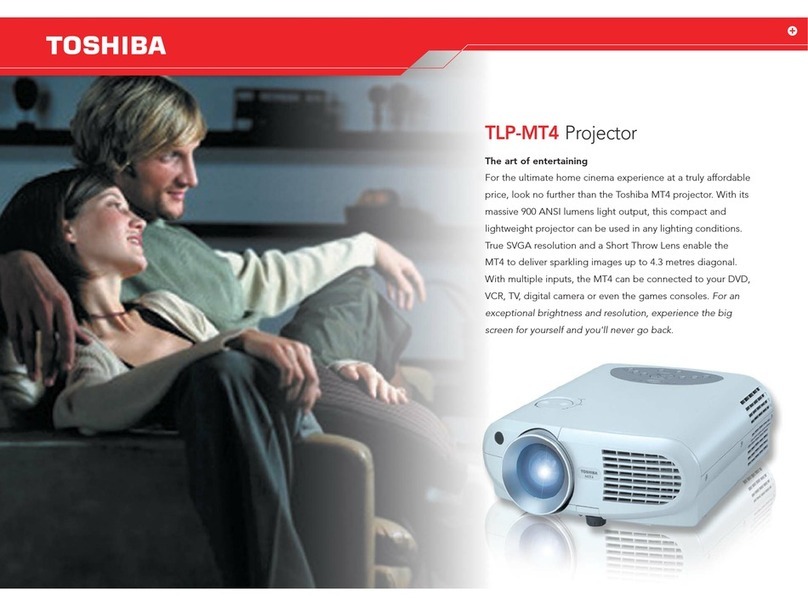 Toshiba TLP-MT4 User manual