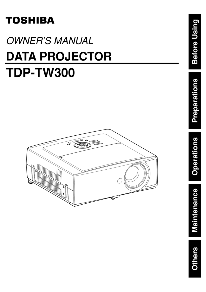 Toshiba TDP-TW300 User manual