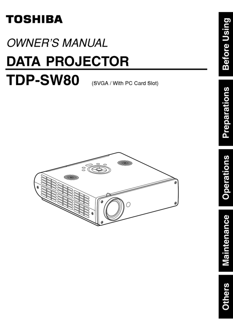 Toshiba TDP-SW80 User manual