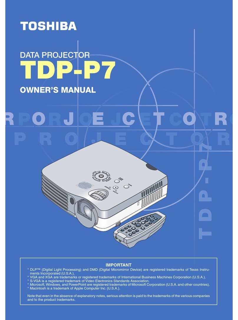 Toshiba TDP-P7 User manual