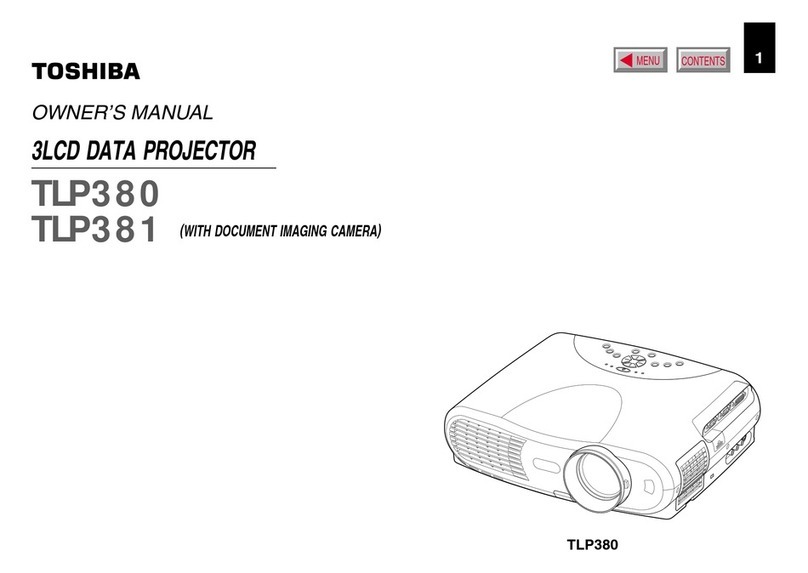 Toshiba TLP-380 User manual