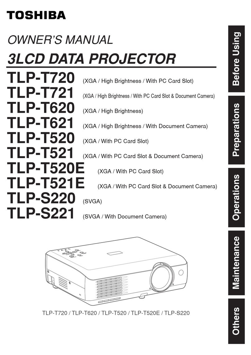 Toshiba TLP-T72 User manual