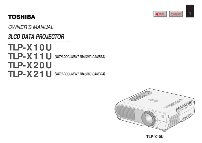 Toshiba TLP-X10U User manual