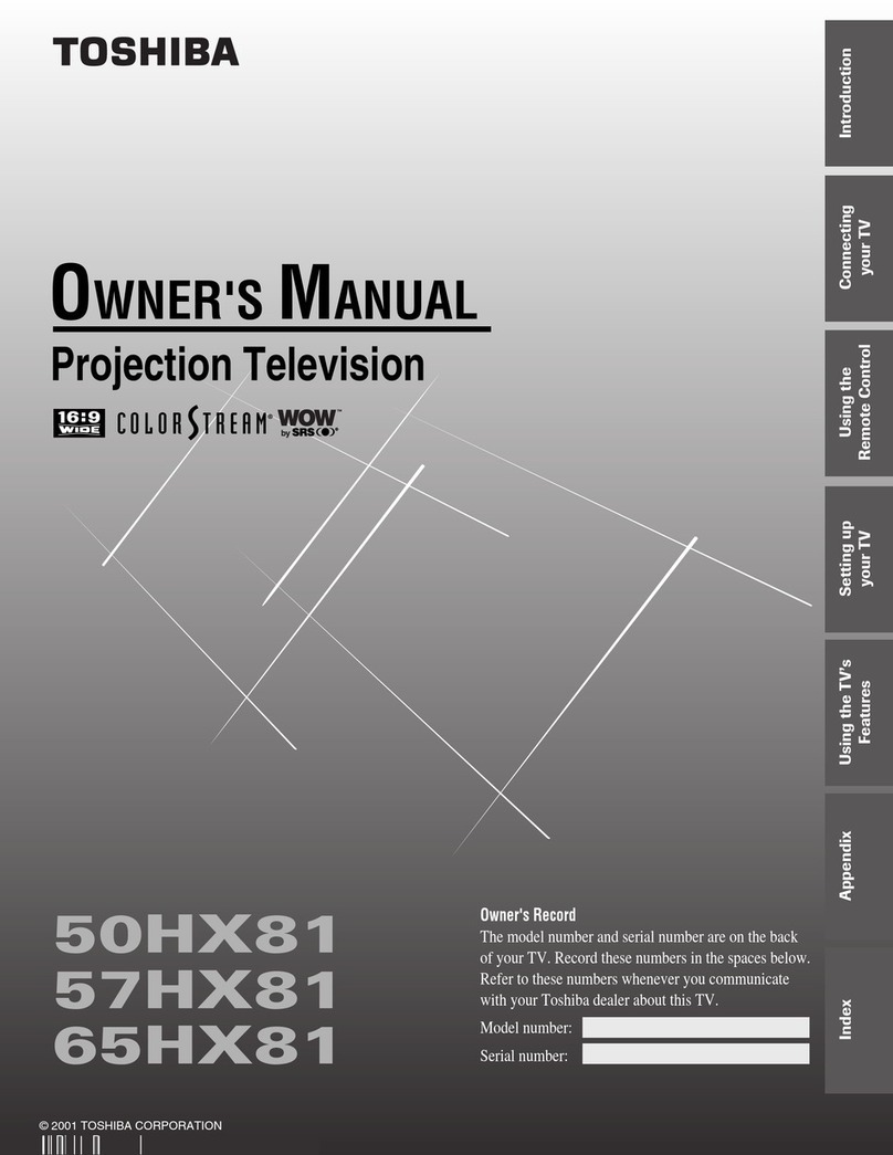 Toshiba 50HX81 owner's manual
