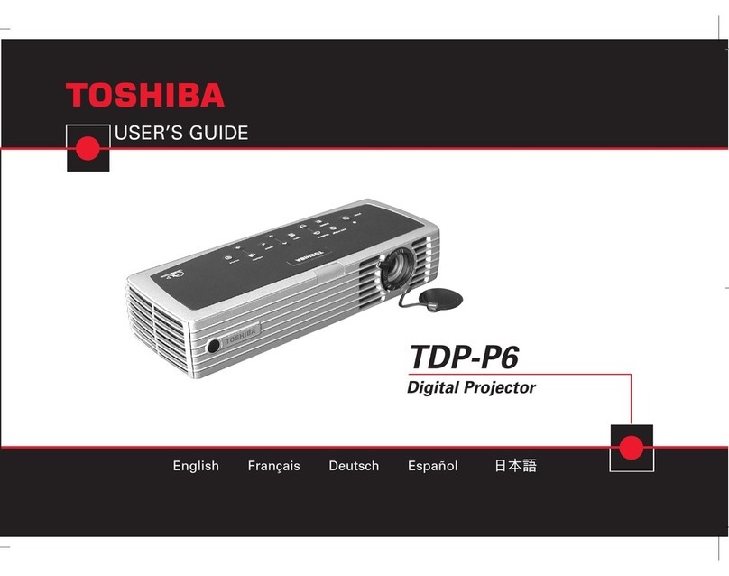 Toshiba TDP-P6 User manual Toshiba TDP-P6 User manual