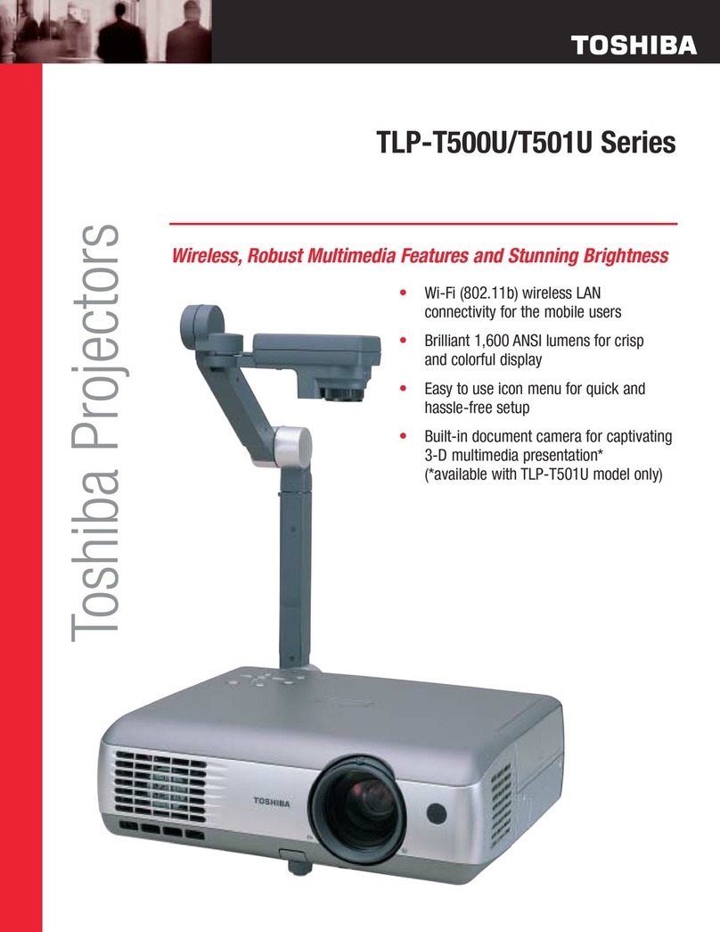 Toshiba TLP-T500U Series User manual