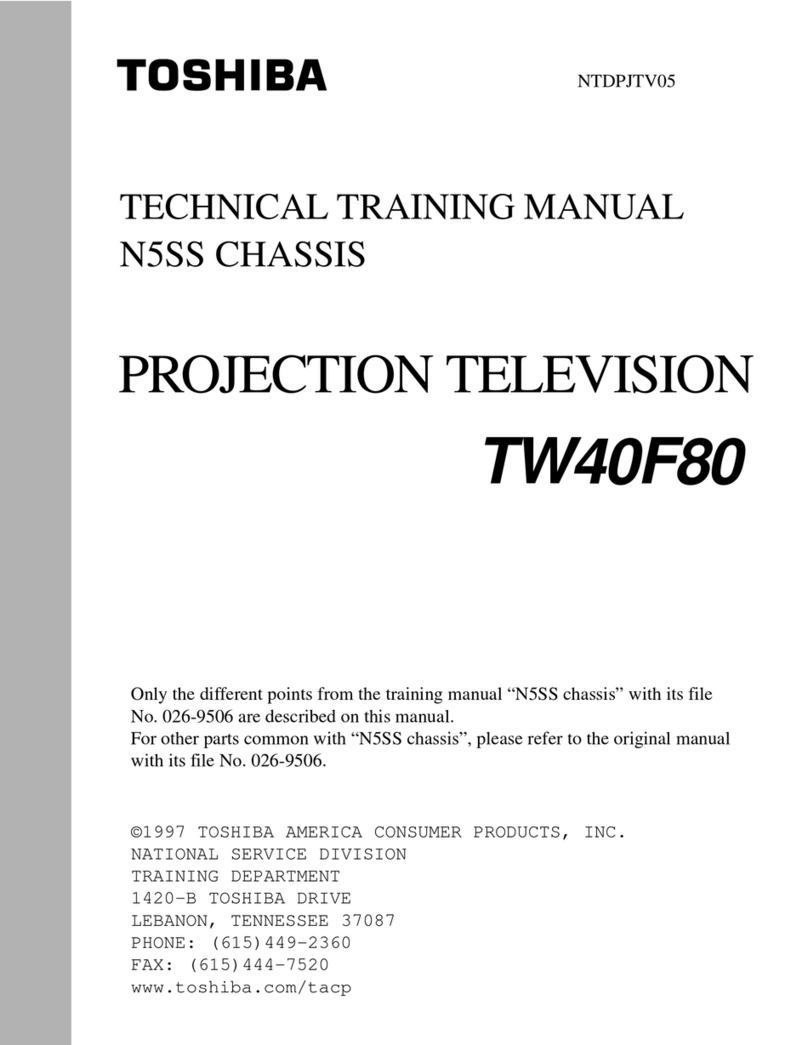Toshiba TW40F80 Installation guide