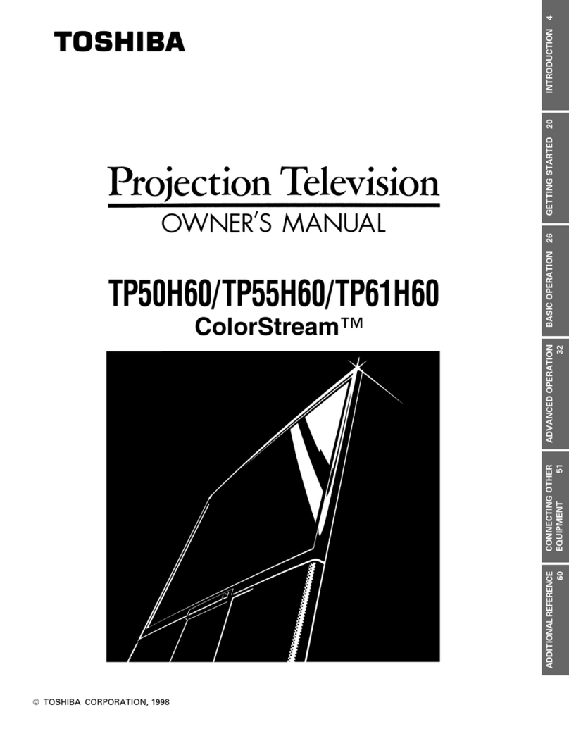 Toshiba ColorStream TP50H60 User manual