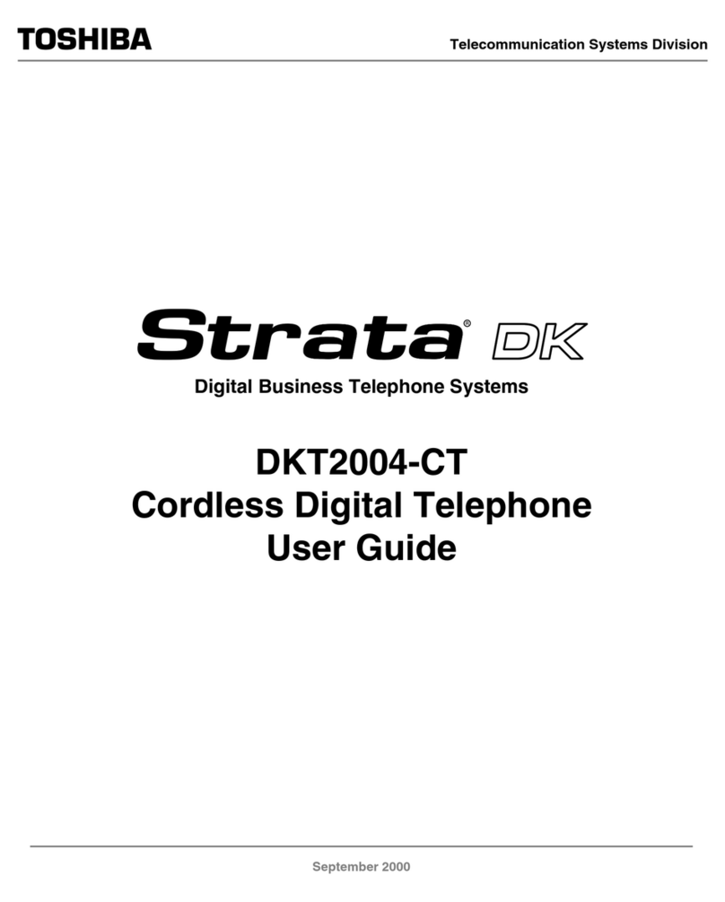 Toshiba STRATA CTX DKT2004-CT user guide