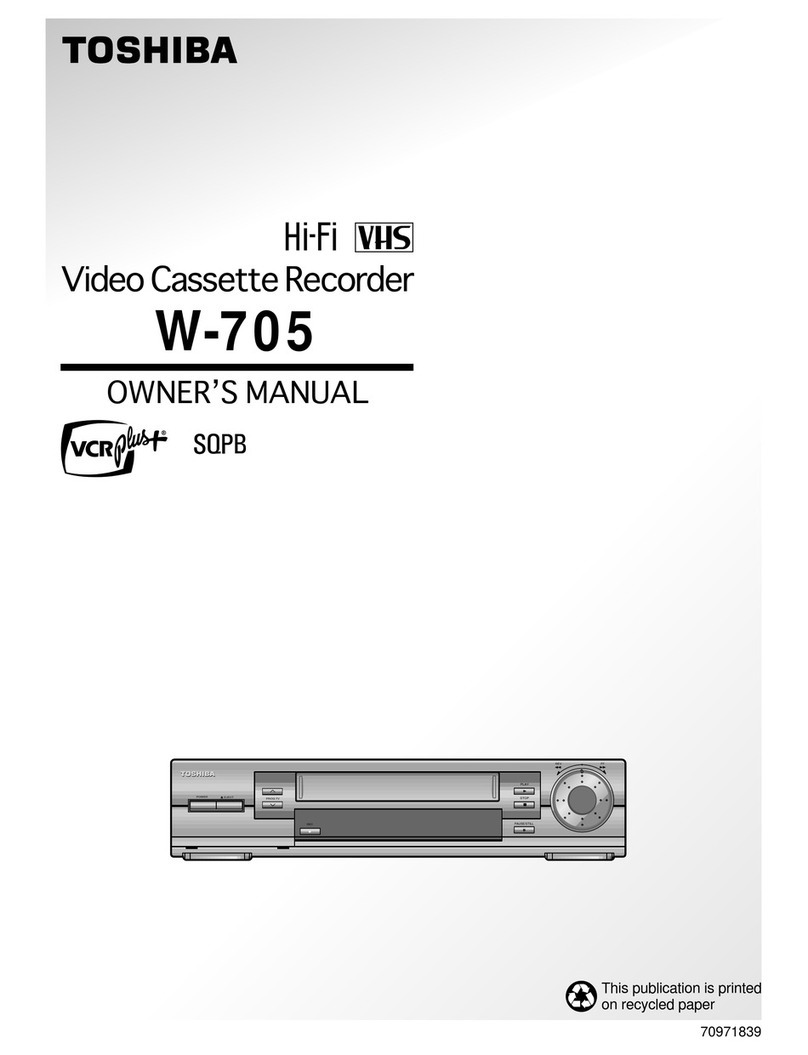 Toshiba W-705 User manual Toshiba W-705 User manual