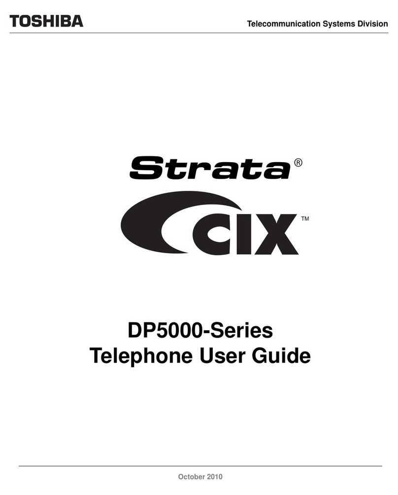 Toshiba Strata DP5000-UG-VC User manual