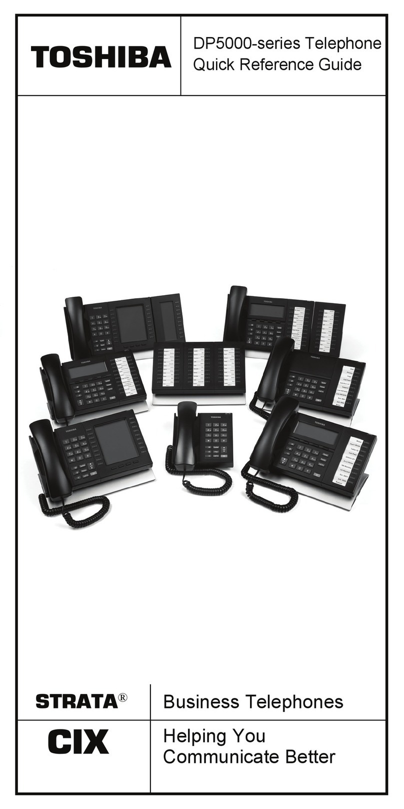 Toshiba Strata CIX DP-5000 series User manual