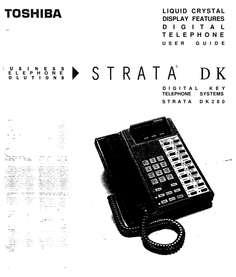Toshiba Strata AirLink DK280 User manual