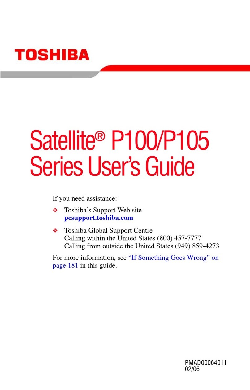 Toshiba P100/P105 User manual