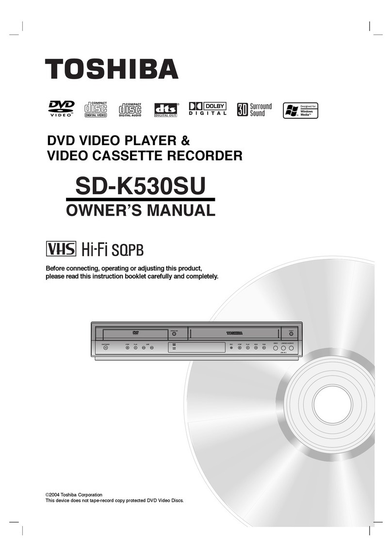 Toshiba SD-K530SU owner's manual