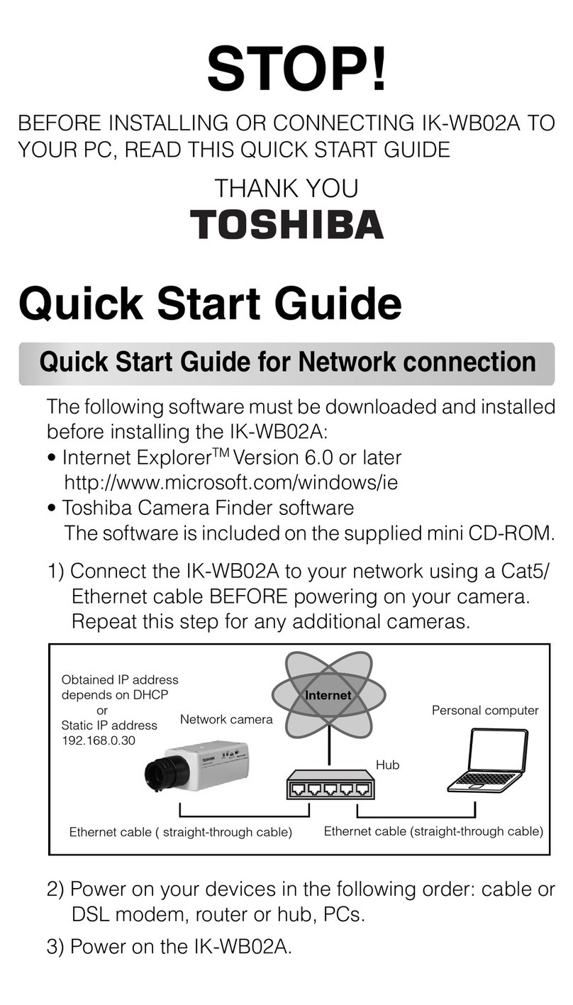 Toshiba IK-WB02A - PoE Network Camera User manual