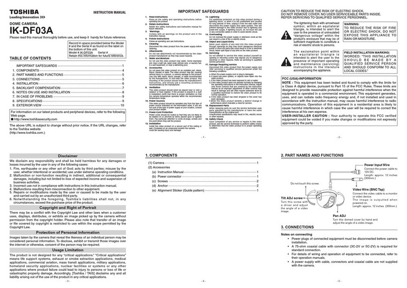 Toshiba IK-DF03A User manual Toshiba IK-DF03A User manual