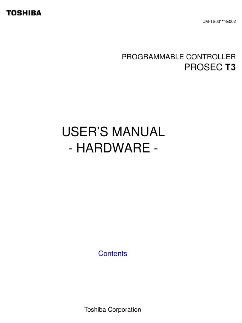 Toshiba Programmable Controller PROSEC T3 User manual