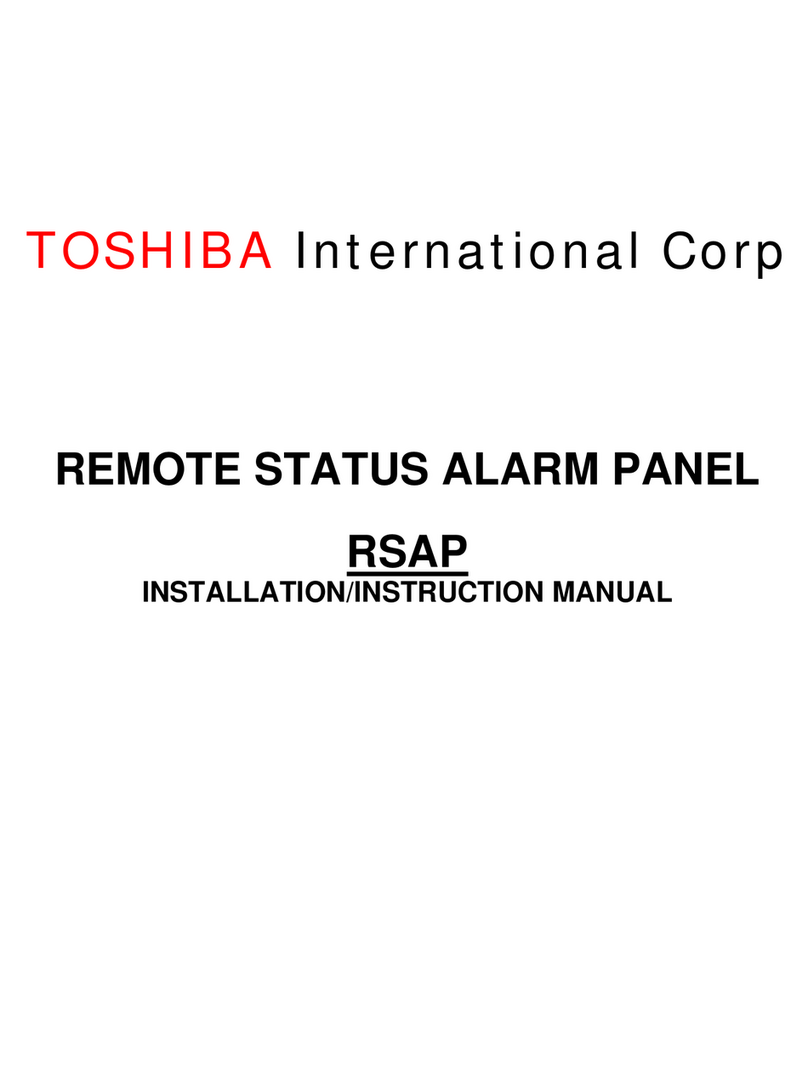Toshiba RSAP Installation instructions manual