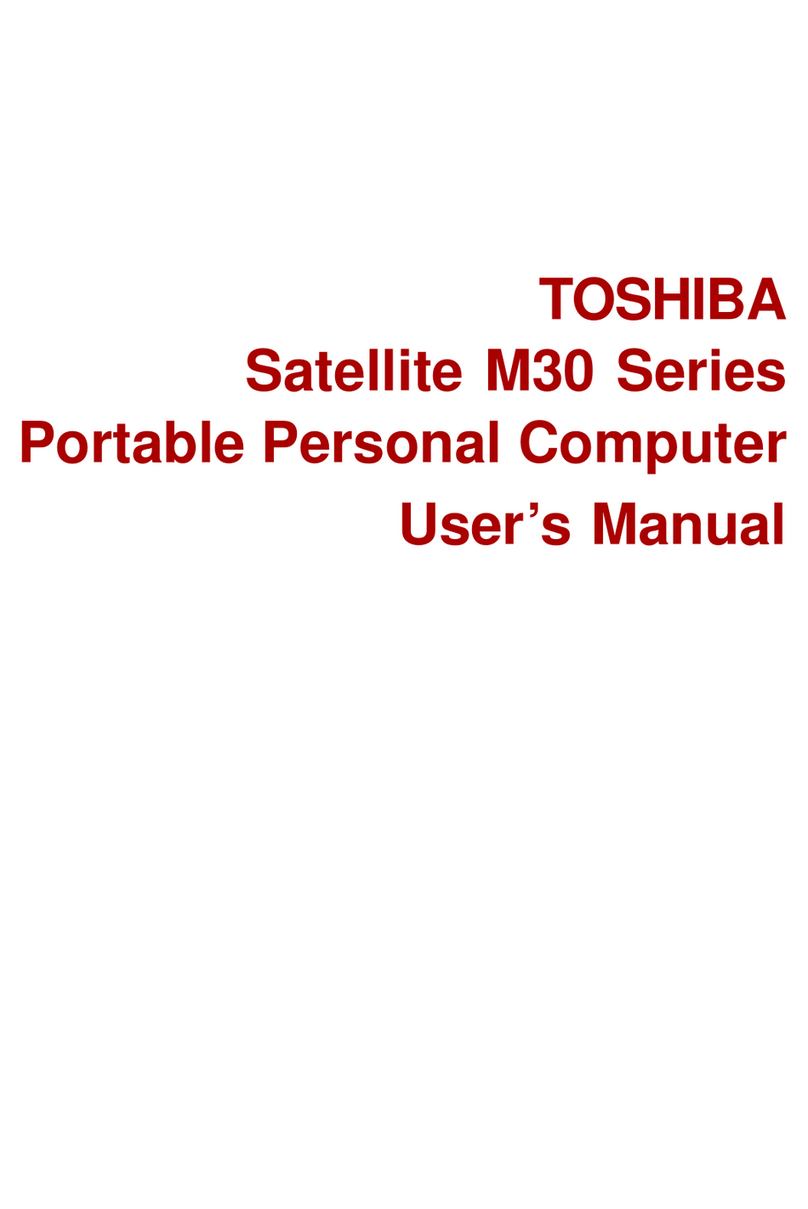 Toshiba Satellite M30 user manual