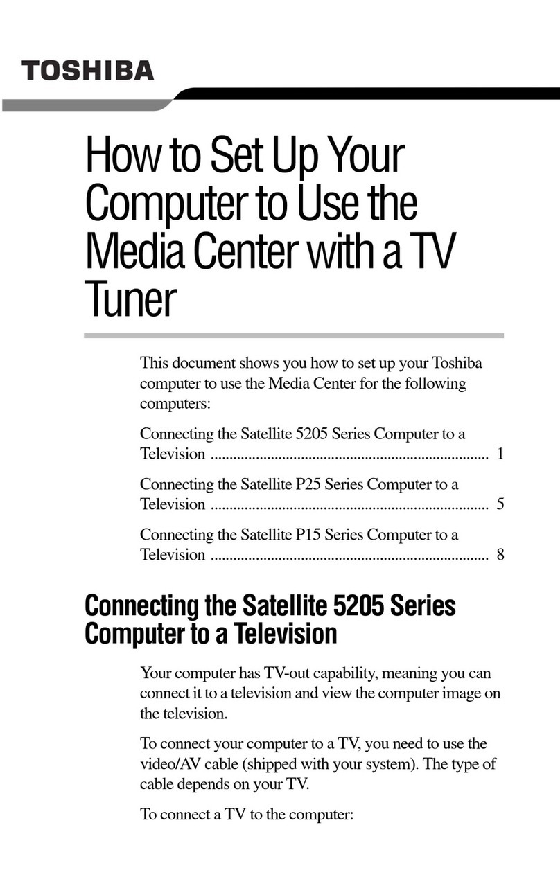 Toshiba Satellite 5205 Series Setup manual