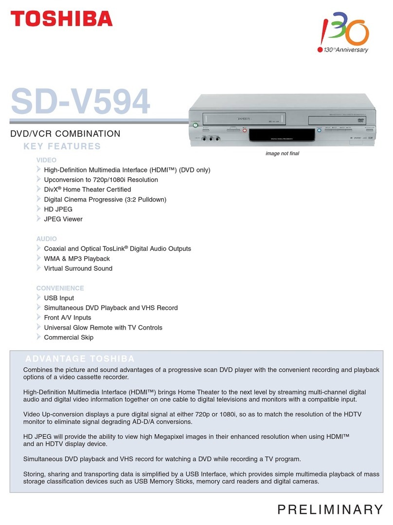 Toshiba SD-V594 Specifications