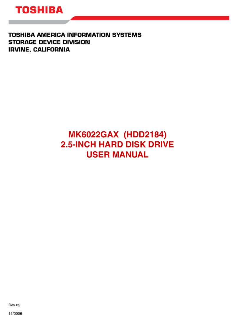 Toshiba MK6022GAX User manual Toshiba MK6022GAX User manual