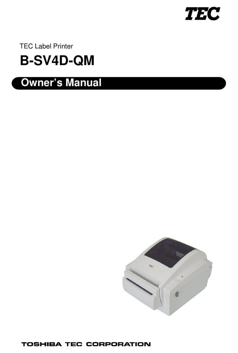 Toshiba TEC B-SV4D-QM User manual