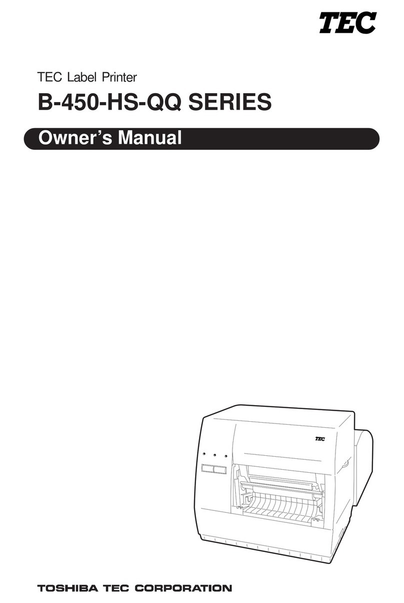Toshiba TEC B-450-HS-QQ Series User manual