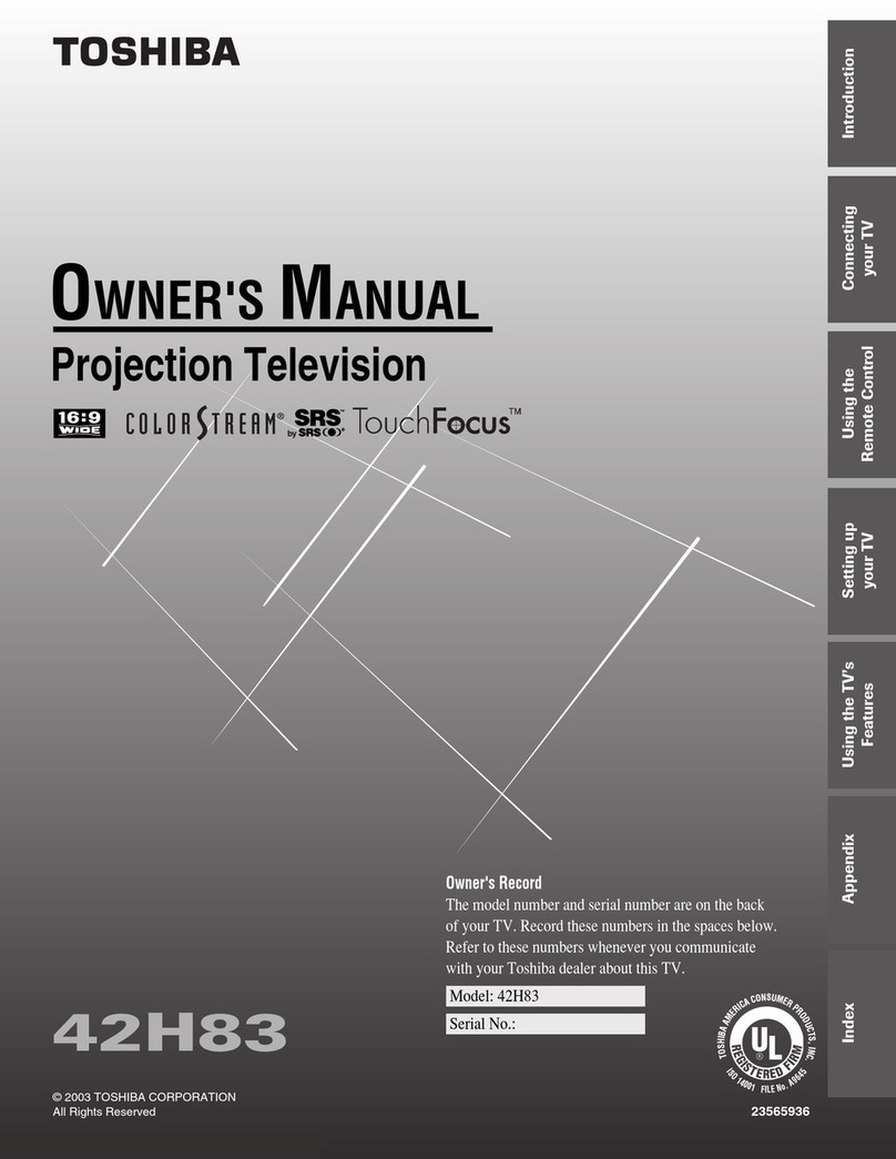 Toshiba 42H83 User manual