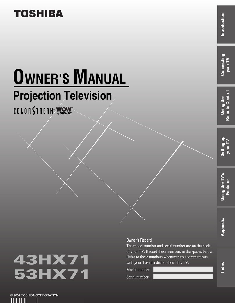 Toshiba 43HX71 User manual