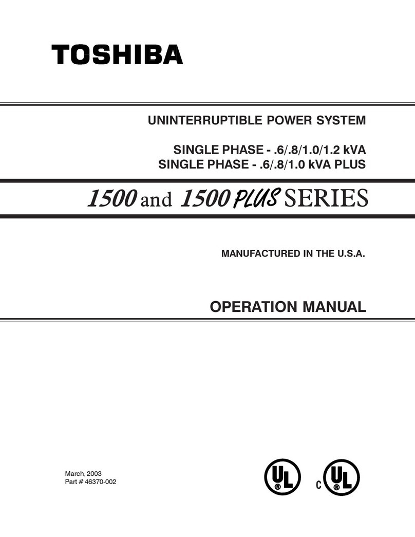 Toshiba 1500 Series User manual Toshiba 1500 Series User manual