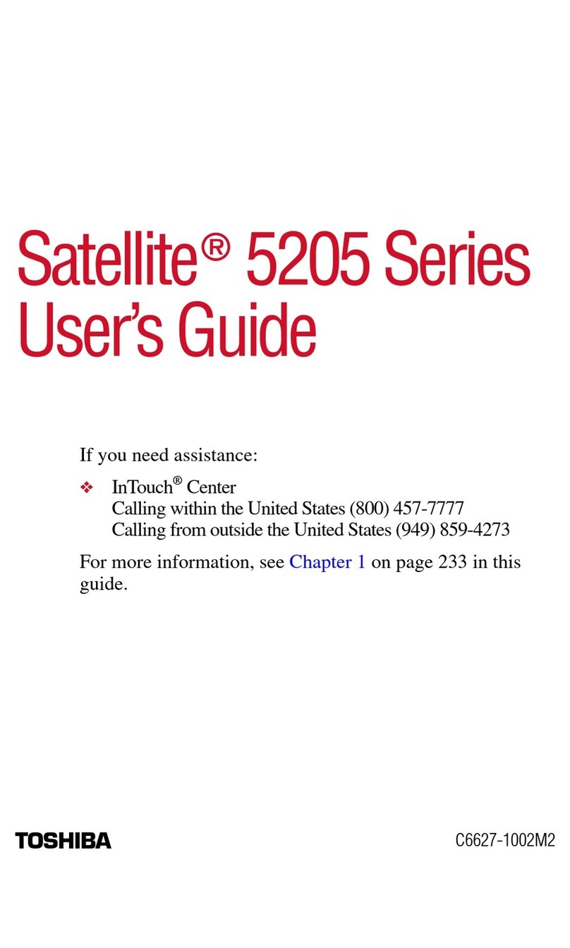 Toshiba Satellite 5205 Series User manual