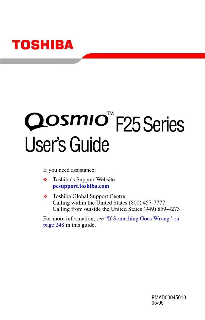 Toshiba F25Series user guide