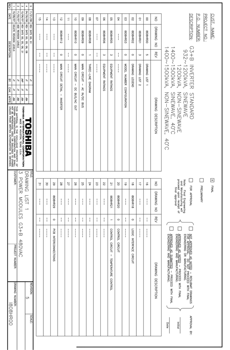 Toshiba Power Inverter User manual Toshiba Power Inverter User manual