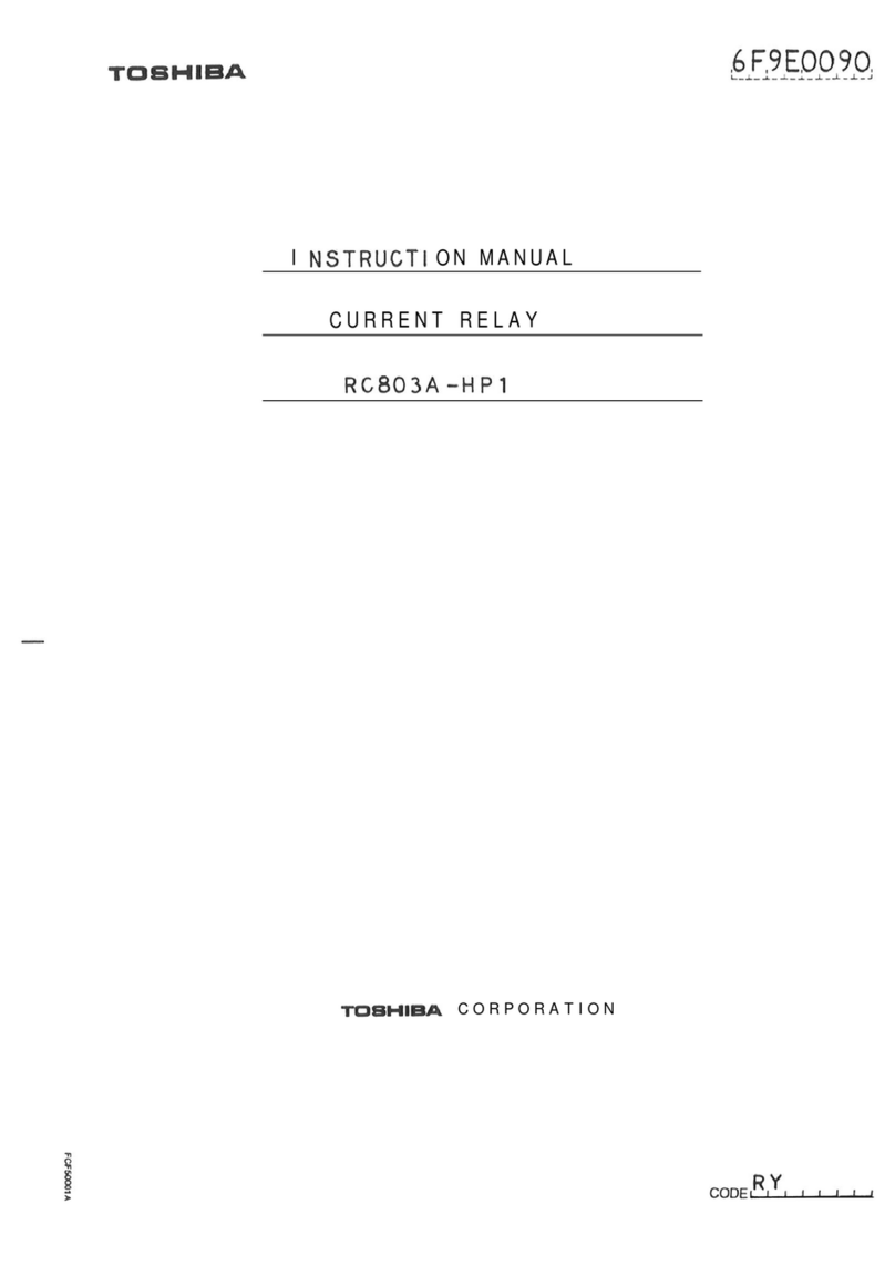 Toshiba Current Relay RC803A-HP1 instruction manual