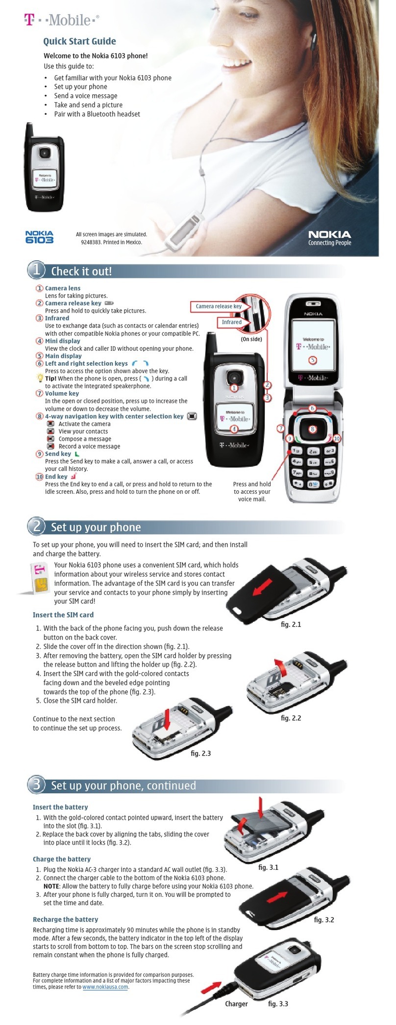 Nokia 6103 - Cell Phone 4.4 MB User manual