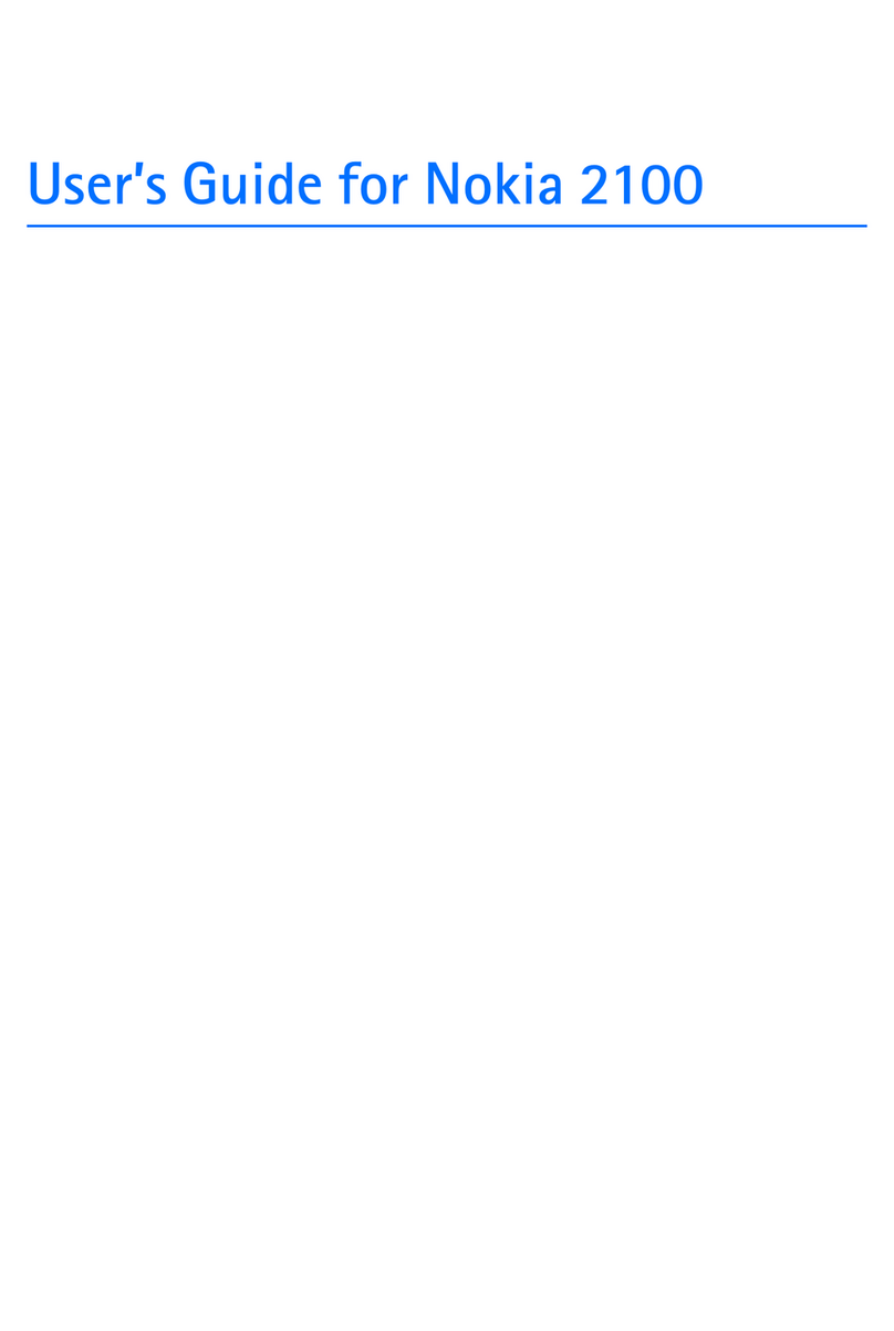 Nokia 2100 - Cell Phone - GSM User manual