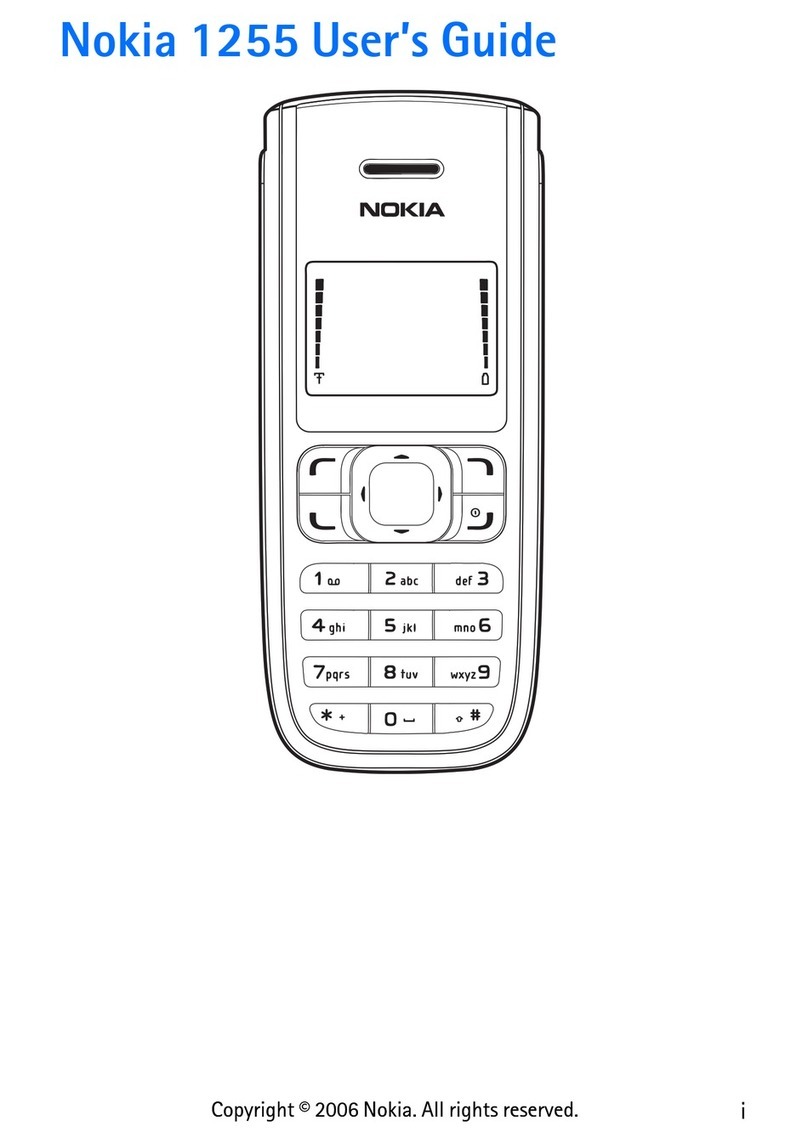 Nokia 1255 User manual Nokia 1255 User manual