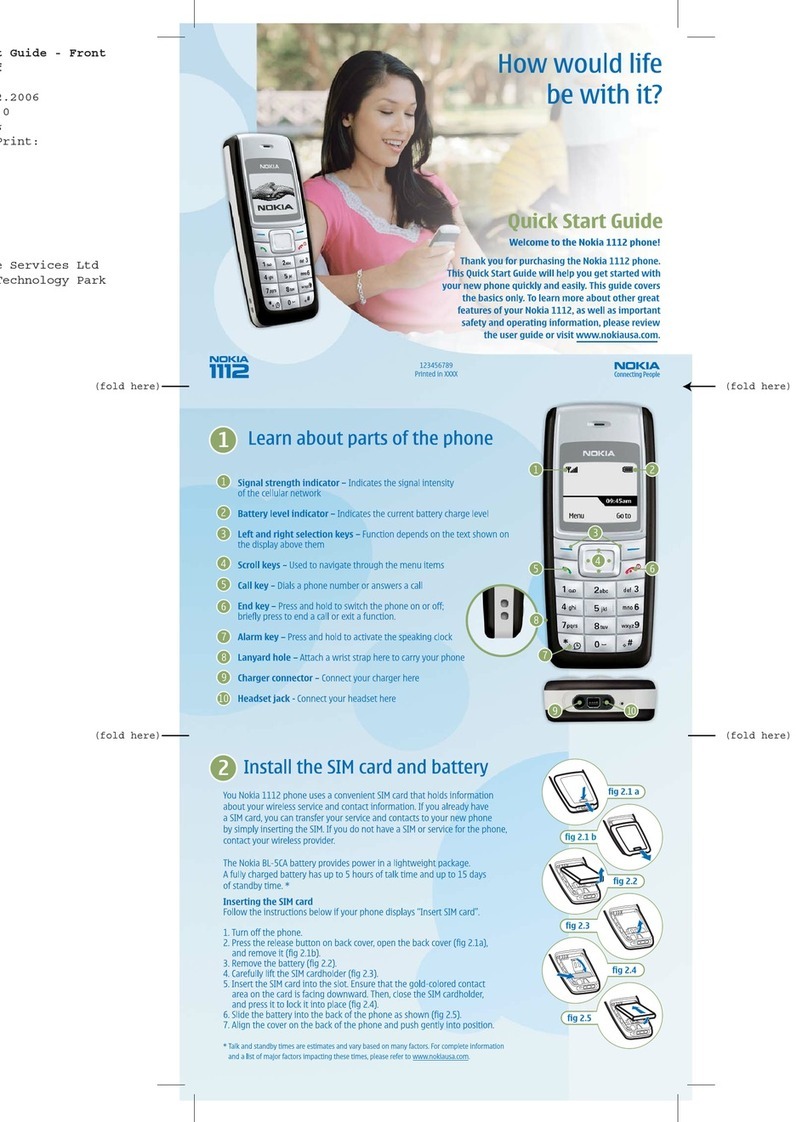 Nokia 1112 - Cell Phone - GSM User manual