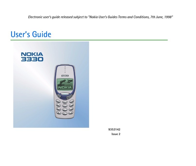 Nokia 3330 User manual Nokia 3330 User manual