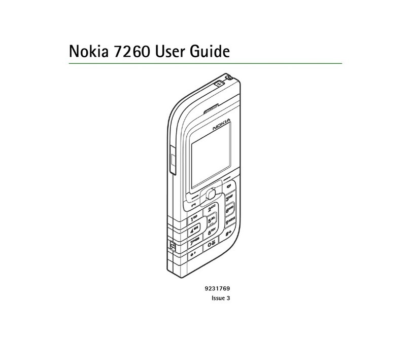 Nokia 7260 - Cell Phone - GSM User manual Nokia 7260 - Cell Phone - GSM User manual